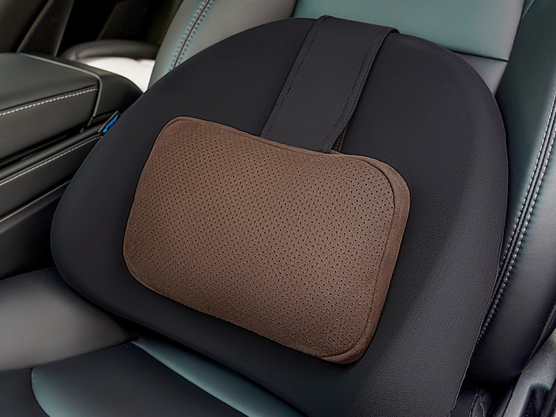 brown car headrest